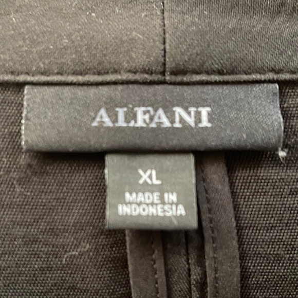 Alfani Black Open Front 3/4 Sleeve Unlined Business Casual Blazer Women's XL - Picture 5 of 9